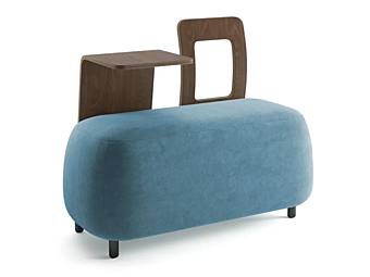 Обитая скамья с мягкой спинкой INNOVA Imbottiti Vice Versa малый размер