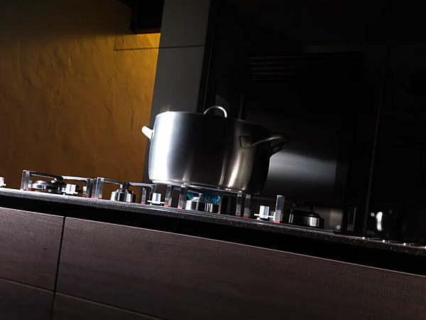 Кухня с фасадами из ореха VALCUCINE Artematica Tactile Hezelnut фабрика VALCUCINE из Италии. Фото №6