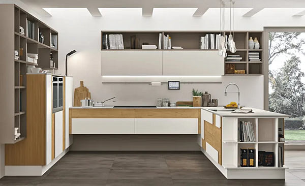 Кухня с фасадами из МДФ LUBE CUCINE  Creativa 01 фабрика LUBE CUCINE из Италии. Фото №3