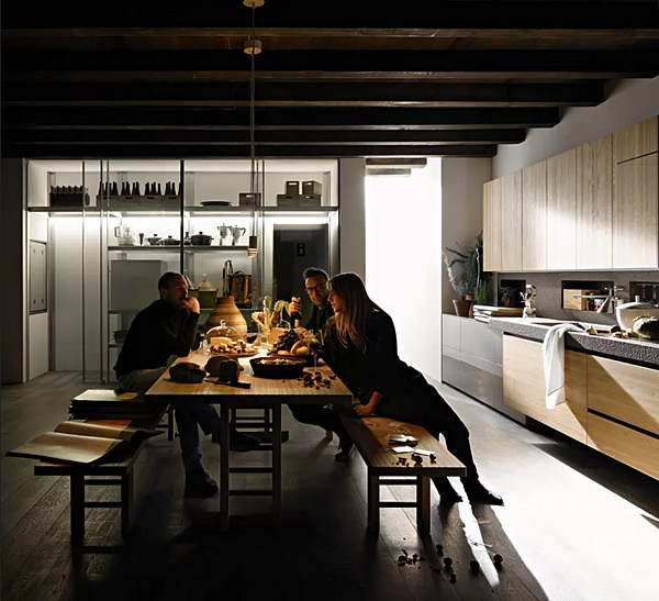 Кухня с фасадами из ели VALCUCINE  Artematica Tactil фабрика VALCUCINE из Италии. Фото №12