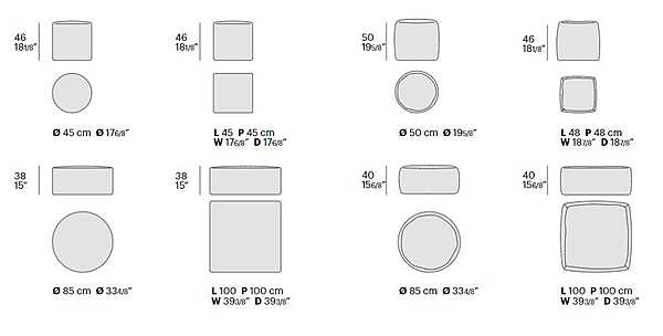 Пуф BOLZAN LETTI Basic фабрика BOLZAN LETTI из Италии. Фото №7