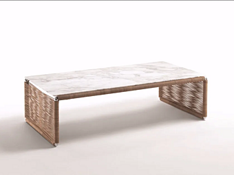 Прямоугольный кофейный столик из мрамора Tindari FLEXFORM фабрика FLEXFORM из Италии