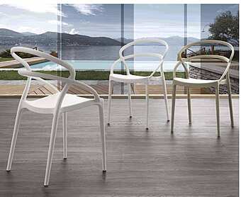 Кресло из металла и полипропилена ARREX A08