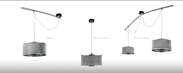 Светильник подвесной LED с металлическим сетчатым абажуром Lumina Moove 750 фабрика Lumina из Италии. Фото №4