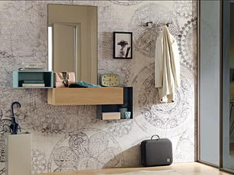 Настенный шкаф для прихожей из дерева MORETTI COMPACT LV208 фабрика MORETTI  COMPACT из Италии