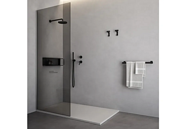 Душевая кабина с прозрачными стенками AGAPE Crystal Flat DX фабрика Agape из Италии