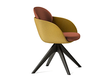 Кресло с подлокотниками из ткани Olie INNOVA Imbottiti L17