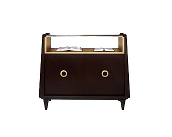 Комод с 2 дверцами и стеклянной столешницей DECORA ( LCI STILE) R0222