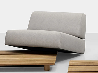 Секционное кресло с обивкой из ткани для сада Kristalia Palco 04PAL01SS