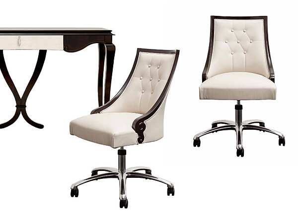 Кресло из массива дерева с мягкой обивкой DECORA ( LCI STILE) MN03C фабрика DECORA ( LCI STILE) из Италии. Фото №2