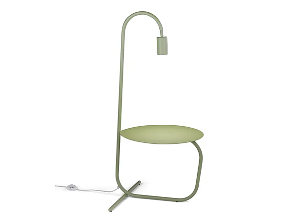 Металлический торшер с кофейным столиком EGOITALIANO Lucignolo фабрика Egoitaliano из Италии. Фото №1