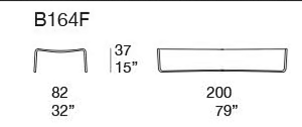 Шезлонг-гамак из ткани PAOLA LENTI Hammock B164F фабрика PAOLA LENTI из Италии. Фото №3