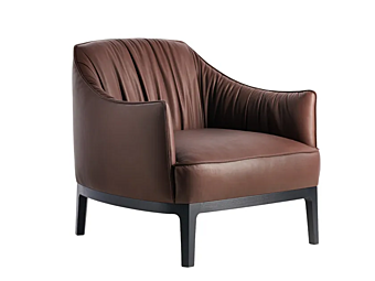 Кресло с подлокотниками из ткани POTOCCO Blossom 840/PL фабрика POTOCCO из Италии