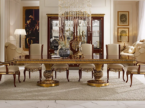 Прямоугольный стол из массива дерева A.R.ARREDAMENTI SRL Grand Royal 406 фабрика A.R.ARREDAMENTI SRL из Италии. Фото №5
