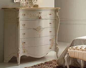 Комод из массива дерева с 5 ящиками BELLUTTI 6011 фабрика BELLUTTI из Италии