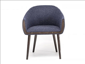 Кресло с обивкой из ткани и подлокотниками GINEVRA BROSS 1604 фабрика BROSS из Италии