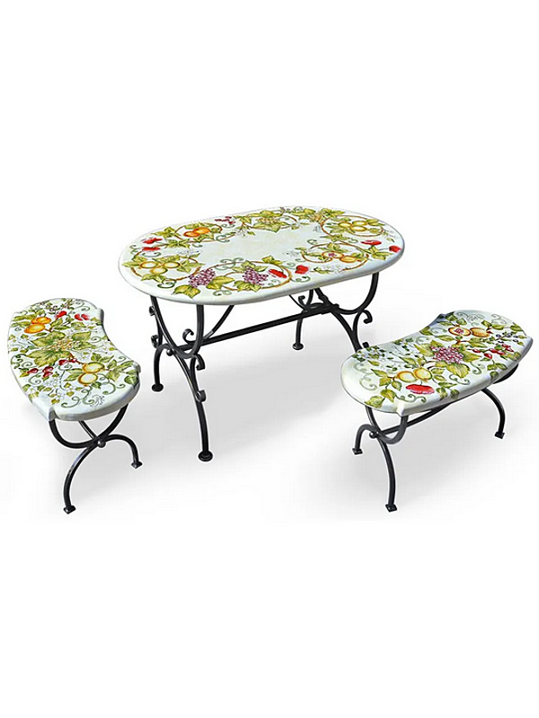  oval coffee table из лавового камня L_Antica Deruta TLC 38 фабрика L'Antica Deruta из Италии. Фото №3