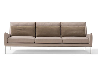 Диван с обитой спинкой из ткани AMURA  ALICE AM002.060