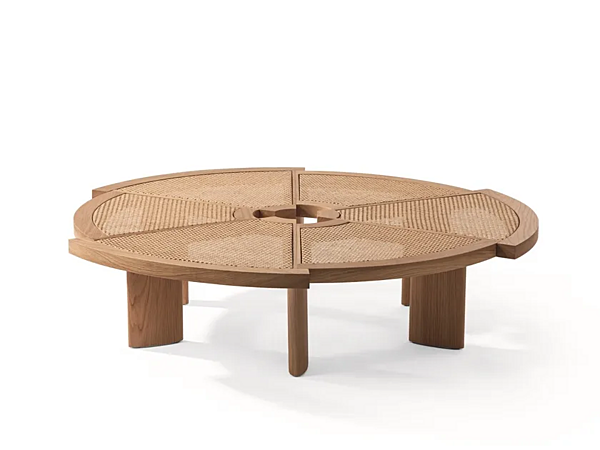 Круглый кофейный стол из дерева CASSINA RIO фабрика CASSINA из Италии. Фото №2