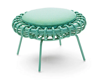 Садовый пуф из синтетического волокна PAOLA LENTI Giunco B163B