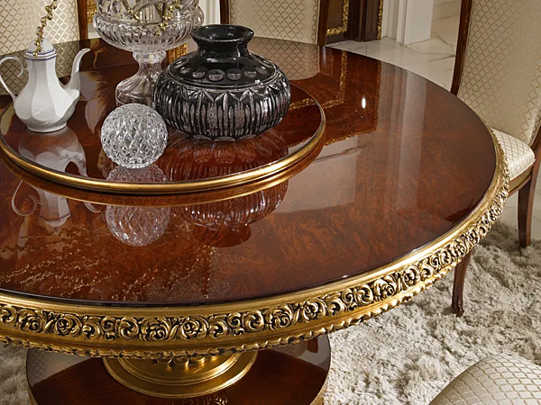 Круглый стол из дерева A.R.ARREDAMENTI SRL Grand Royal 405 фабрика A.R.ARREDAMENTI SRL из Италии. Фото №3