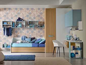 Комплект мебели для спальни с выдвижной кроватью MORETTI COMPACT KC318 фабрика MORETTI  COMPACT из Италии