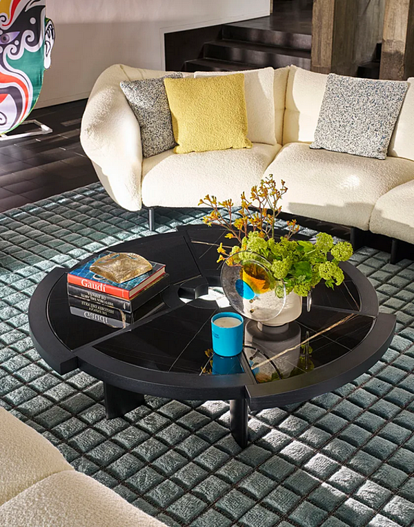 Круглый кофейный стол из дерева CASSINA RIO фабрика CASSINA из Италии. Фото №7