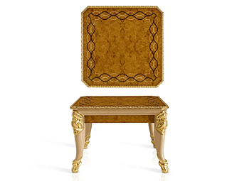 Квадратный кофейный стол из дерева A.R.ARREDAMENTI SRL Harmony 326