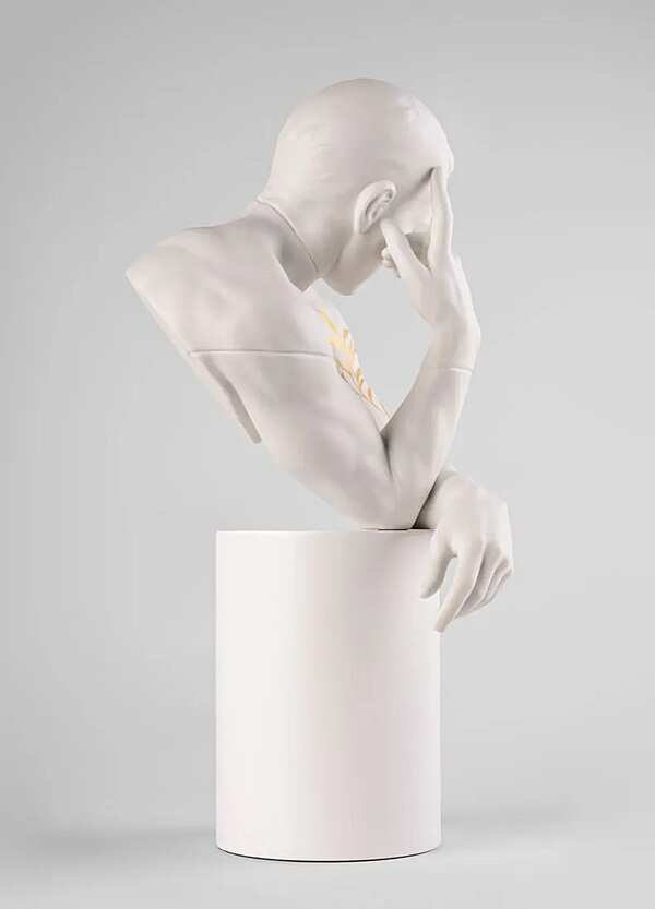 Скульптура LLADRO Reflections of Nature - Him Sculpture. White-gold фабрика LLADRO из Италии. Фото №5