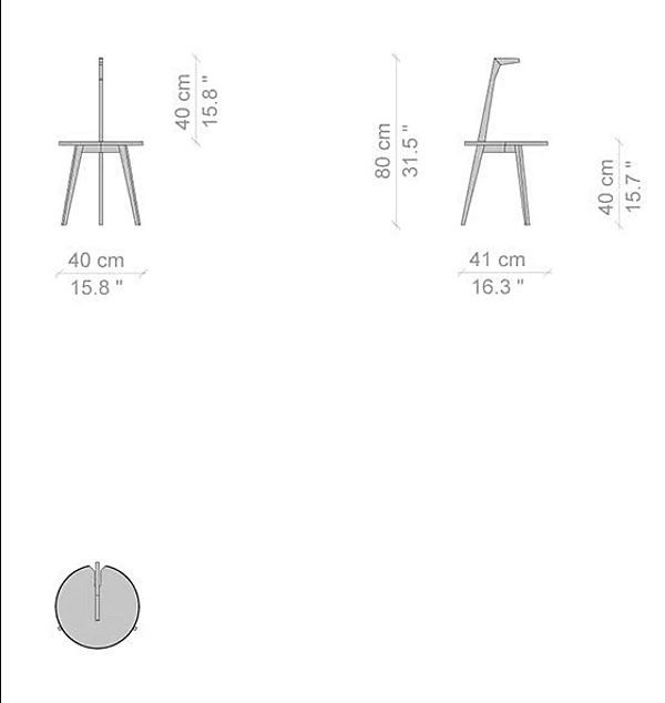 Деревянный кофейный столик CASSINA 834 Cicognino фабрика CASSINA из Италии. Фото №5
