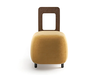 Прямоугольный пуф из ткани с мягкой спинкой INNOVA Imbottiti Vice Versa