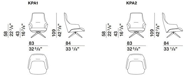Кресло с обитой спинкой из ткани Kensington Molteni & C фабрика Molteni & C.(+VITRA) из Италии. Фото №5
