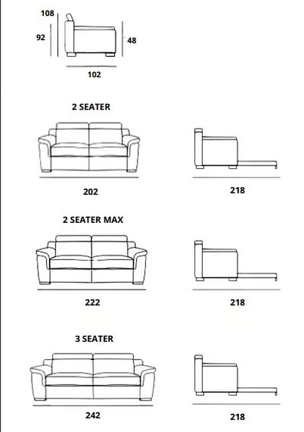 Диван-кровать с подголовником из ткани MitoHome Ibiza фабрика MitoHome из Италии. Фото №8