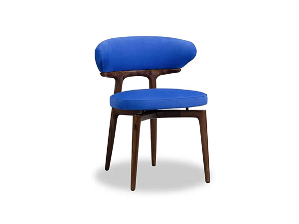 Стул с мягкой спинкой из кожи BAXTER Clotilde фабрика BAXTER из Италии. Фото №1