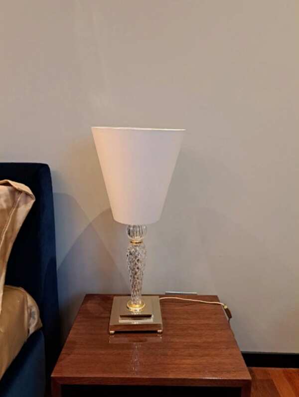 Настольная лампа в стиле арт-деко фабрика ZANABONI из Италии. Фото №1