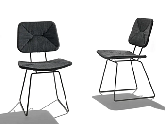 Кресло с металлическим основанием из полипропилена для улицы FLEXFORM ECHOES фабрика FLEXFORM из Италии