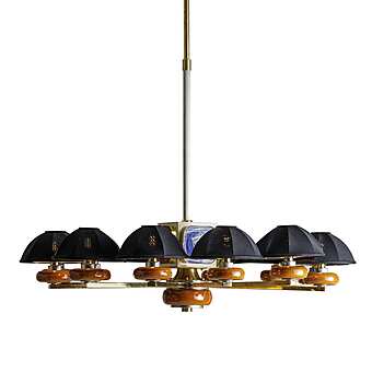 Латунная люстра, керамика SIGMAL2  7313/12