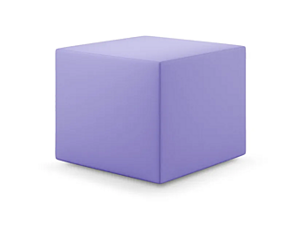 Обитый квадратный пуф из ткани Adrenalina PAN POUF SQUARE HIGH