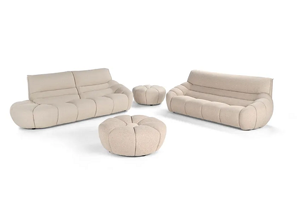 Диван с обитой спинкой на три места из ткани DAISY Calia Italia PREMIUM 1209 фабрика Calia Italia из Италии. Фото №6