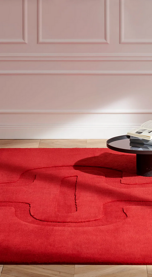 Прямоугольный ковер ручной работы однотонный CASSINA VERITE фабрика CASSINA из Италии. Фото №3