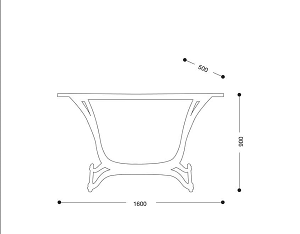 Консольный стол из красного дерева Marcy Gentry Home фабрика Gentry Home из Италии. Фото №4