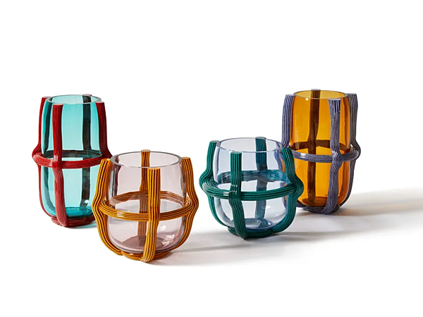 Круглая ваза из blown glass CASSINA Sestiere фабрика CASSINA из Италии. Фото №2