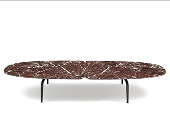Низкий кофейный столик из мрамора ZANOTTA  Graphium 681