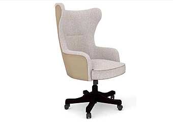 Кресло офисное из массива дерева с мягкой обивкой DECORA ( LCI STILE) N028G фабрика DECORA ( LCI STILE) из Италии