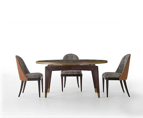 Стул из массива дерева с мягкой обивкой DECORA ( LCI STILE) N083L фабрика DECORA ( LCI STILE) из Италии. Фото №5