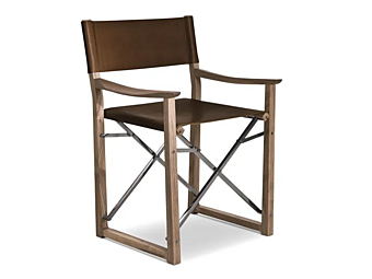 Складное кресло из натертой кожи i 4 Mariani CLAP