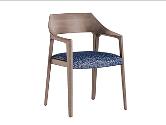 Кресло с подлокотниками из ясеня POTOCCO Scheggia 906/P фабрика POTOCCO из Италии