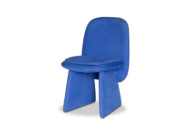 Стул с обитой спинкой из кожи BAXTER Jodie фабрика BAXTER из Италии. Фото №1