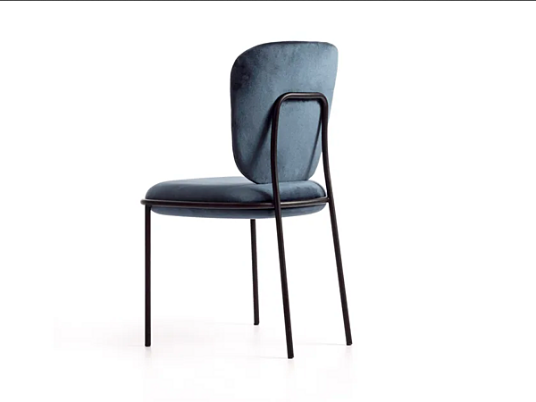 Стул с обитой спинкой из ткани INNOVA Imbottiti Mies фабрика Innova Imbottiti из Италии. Фото №2