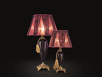 Прикроватная лампа из стекла и металла Barocco Euroluce Lampadari LG1 LP1 фабрика EUROLUCE LAMPADARi из Италии